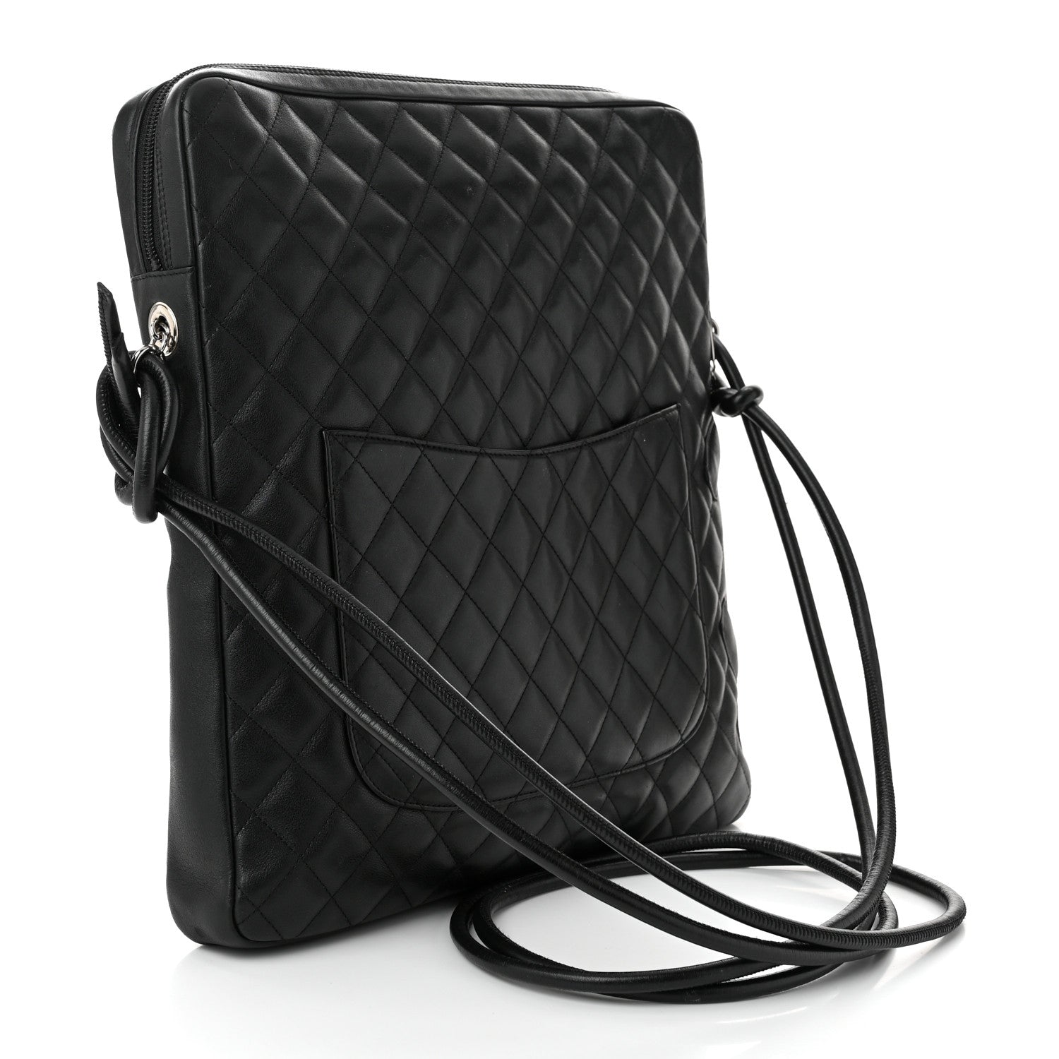 Chanel Calfskin Quilted Large Cambon Messenger Black 3 of 12