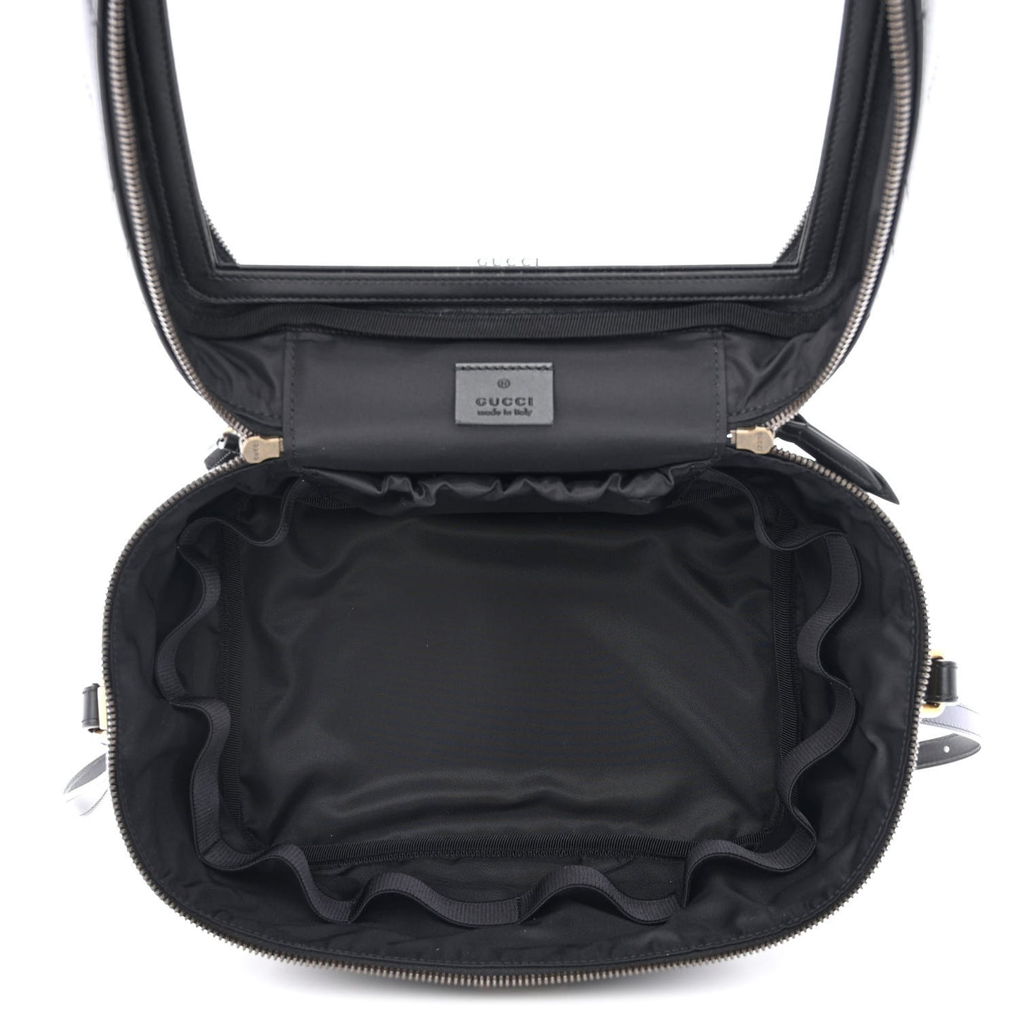 Calfskin Matelasse Large GG Marmont Vanity Cosmetic Case Black