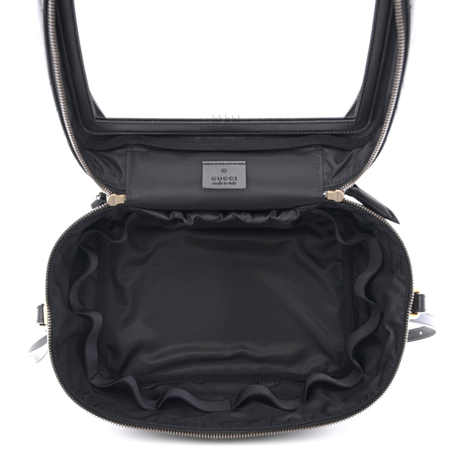 Gucci Calfskin Matelasse Large GG Marmont Vanity Cosmetic Case Black 5 of 10