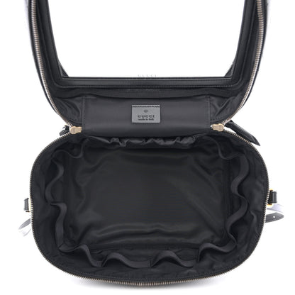 Gucci Calfskin Matelasse Large GG Marmont Vanity Cosmetic Case Black 5 of 10