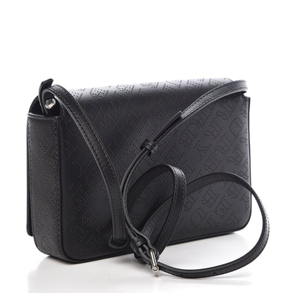 Burberry Calfskin Perforated Logo Hampshire Crossbody Black 3 of 11