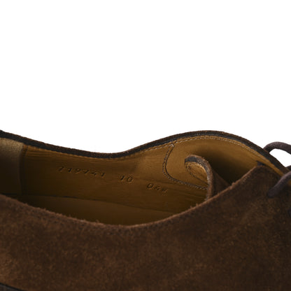 Gucci New Waxed Calfskin Supersofty Oxfords 10 Cocoa Brown Sugar 8 of 9