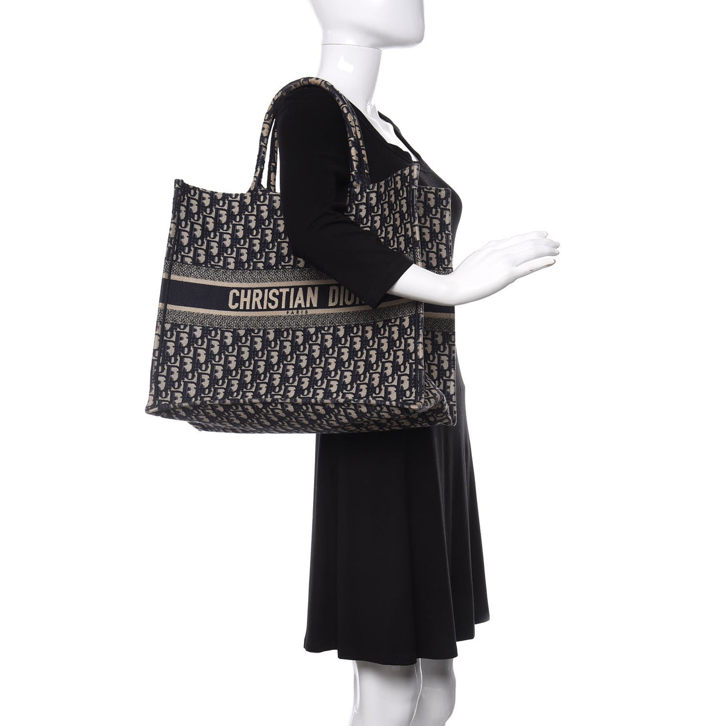 Oblique Book Tote Blue Multicolor