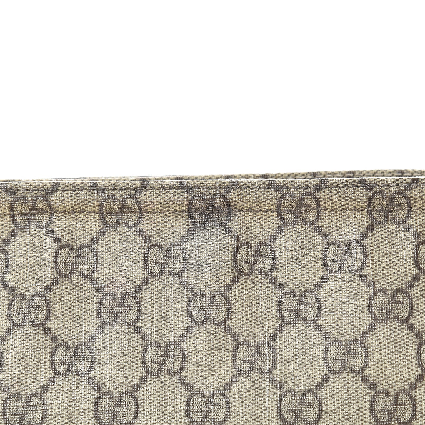 GG Supreme Monogram Medium Flat Messenger Bag Dark Brown