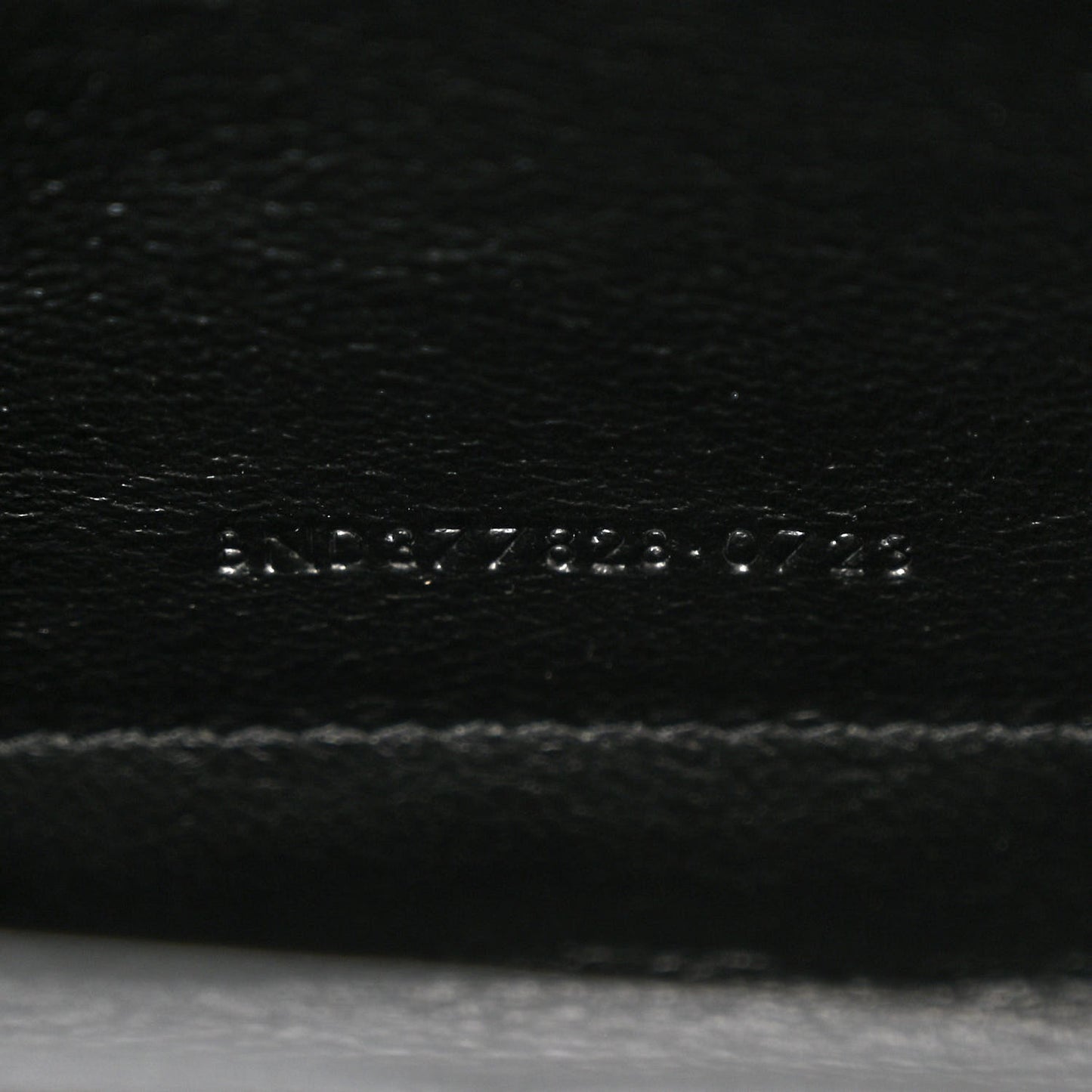 Grain De Poudre Matelasse Chevron Monogram Chain Wallet Black