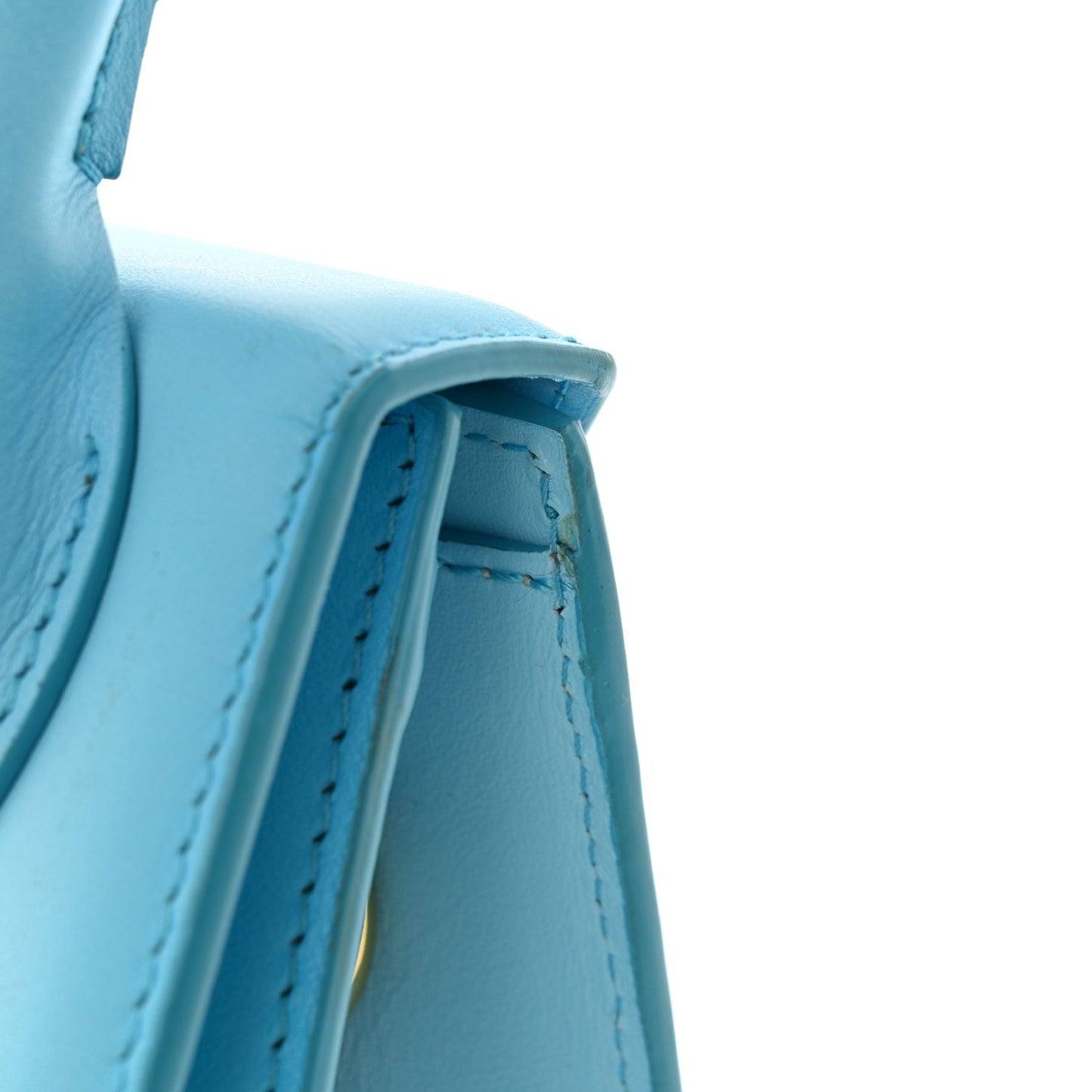 Smooth Calfskin Le Chiquito Noeud Blue