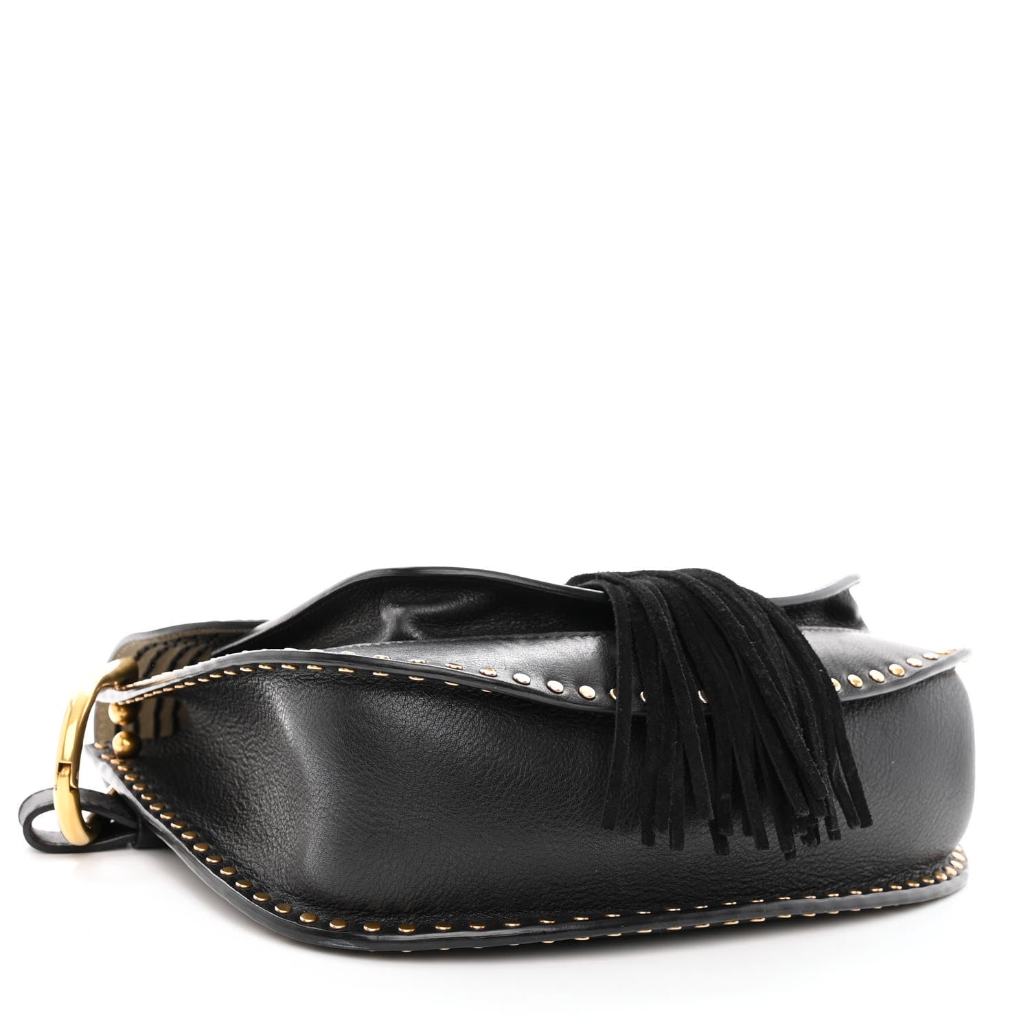 Chloe Calfskin Braided Hudson Shoulder Bag Black 4 of 11