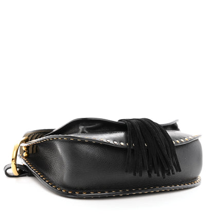 Chloe Calfskin Braided Hudson Shoulder Bag Black 4 of 11