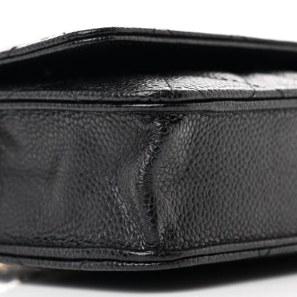 Chanel Caviar Quilted Wallet on Chain WOC Black 10 of 12