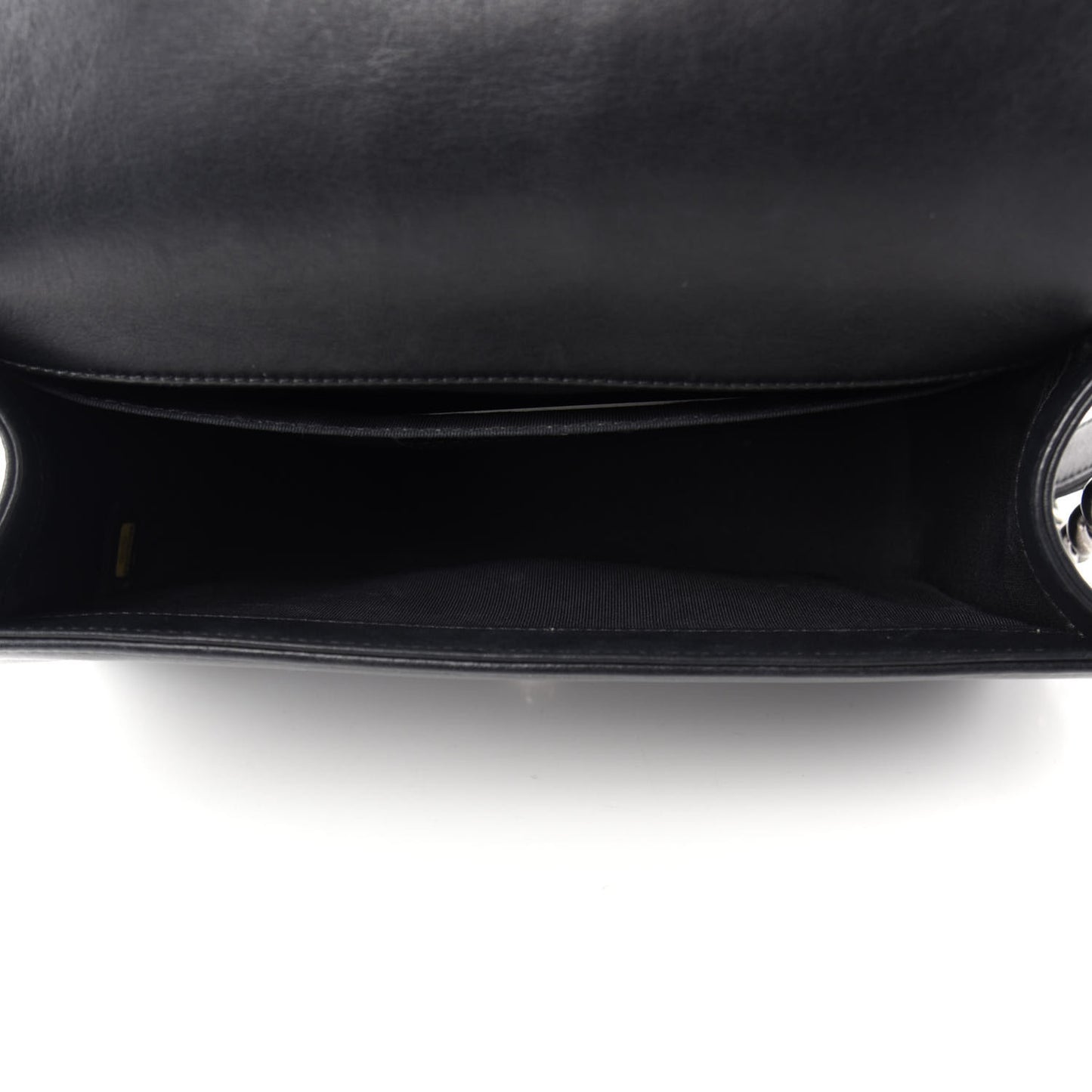 Lambskin Quilted Medium Boy Flap Black