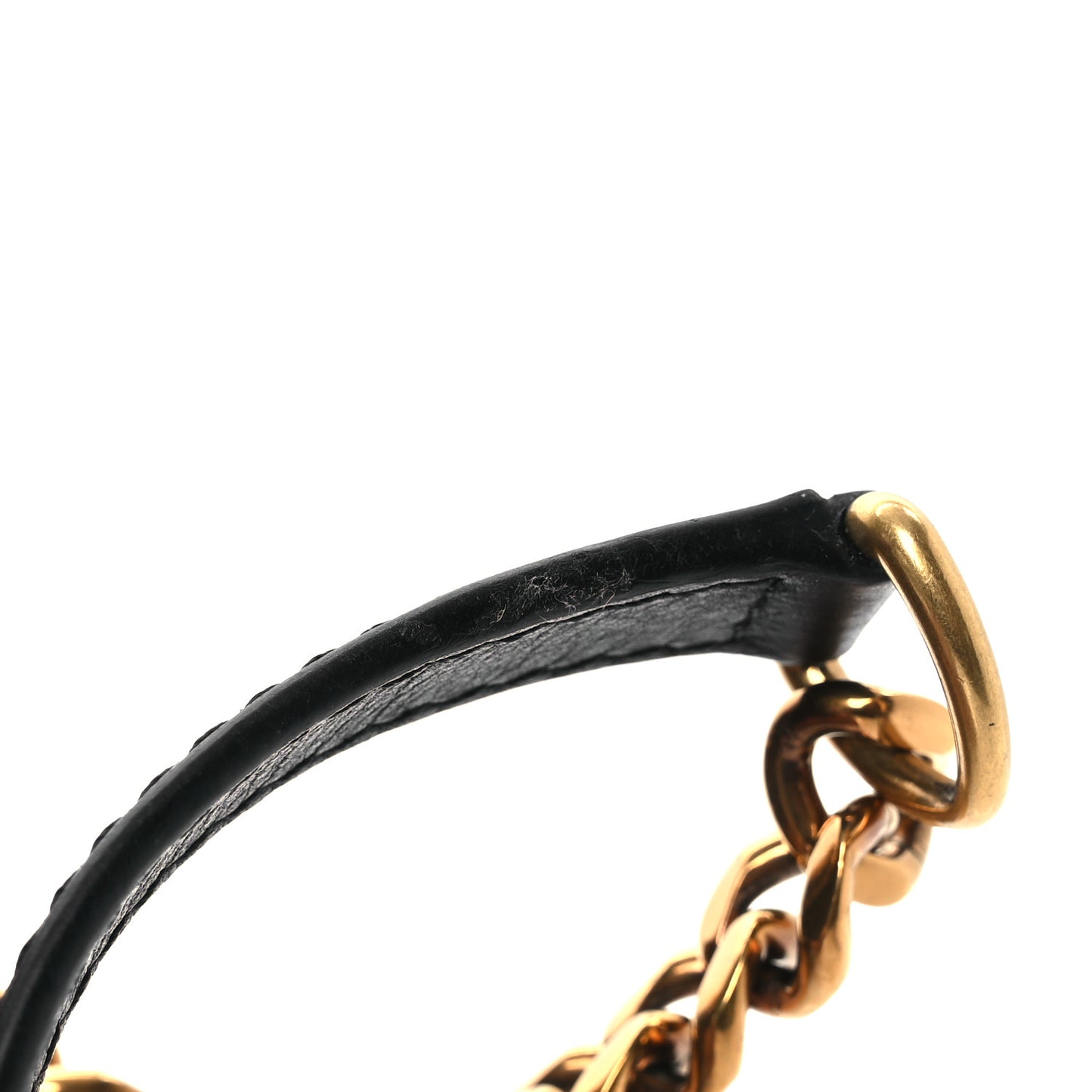 Calfskin Embroidered New Wave Chain MM Black