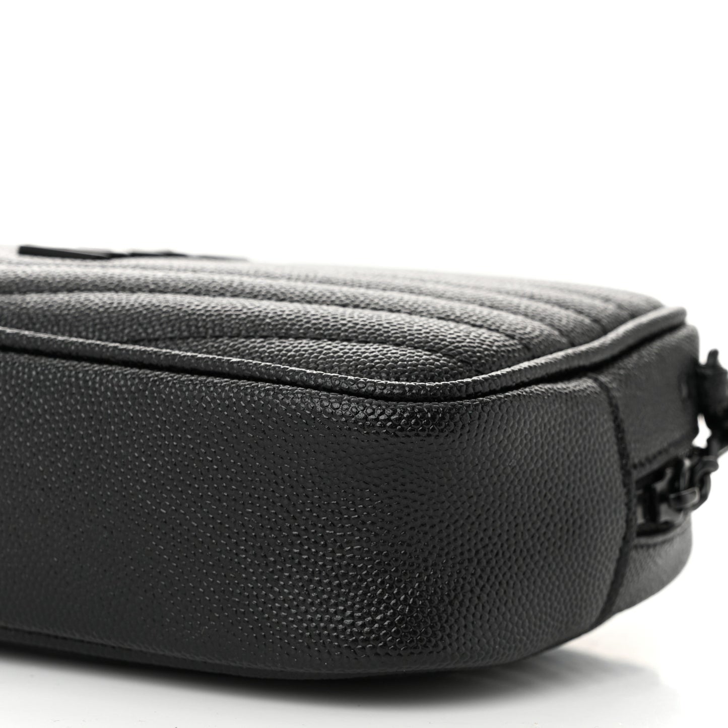 Grain De Poudre Matelasse Monochrome Monogram Mini Lou Camera Bag Black