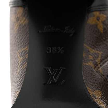 Louis Vuitton Patent Calfskin Monogram Star Trail Ankle Boots 38.5 Black 8 of 9