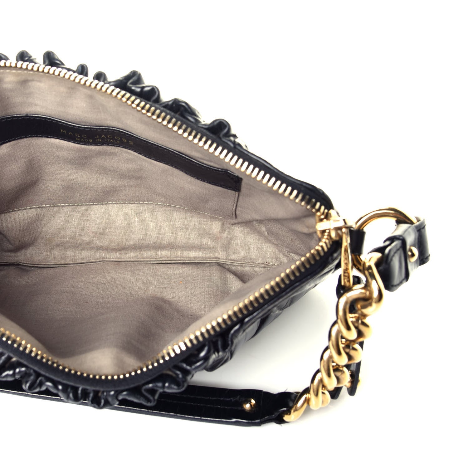 Marc Jacobs Calfskin Patchwork Camila Shoulder Bag Black 5 of 8
