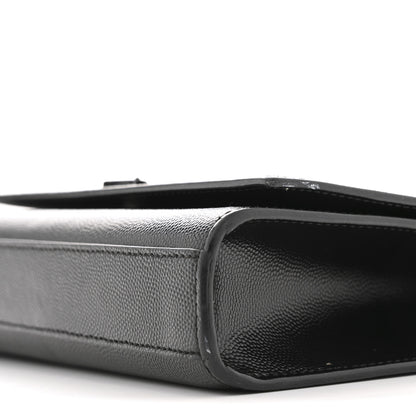 Saint Laurent Grain De Poudre Medium Classic Monogram Monochrome Kate Satchel Black 10 of 12