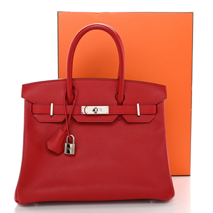 Hermes Epsom Birkin 30 Rouge Casaque 13 of 13