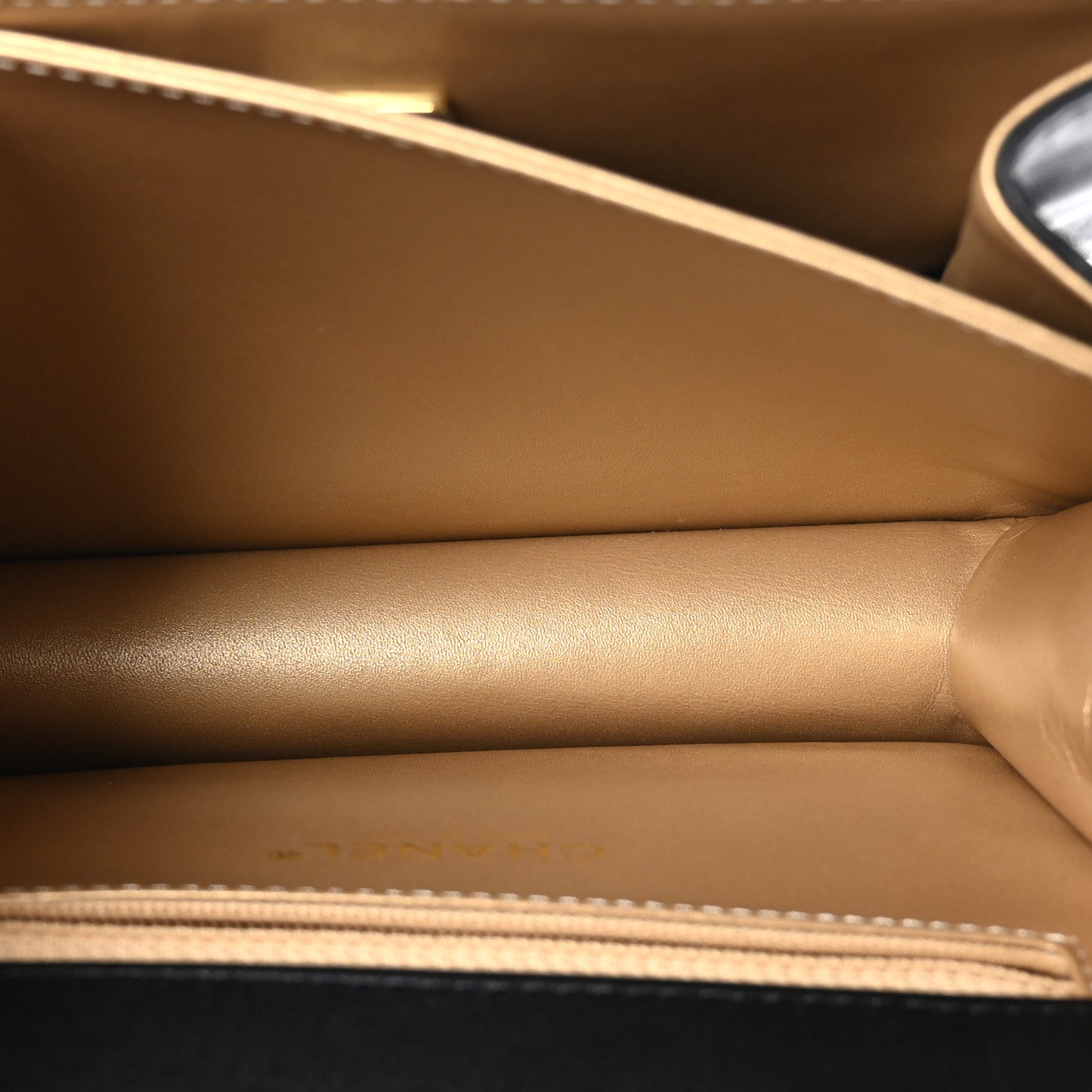 Calfskin Resin Quilted Mini Flap Black