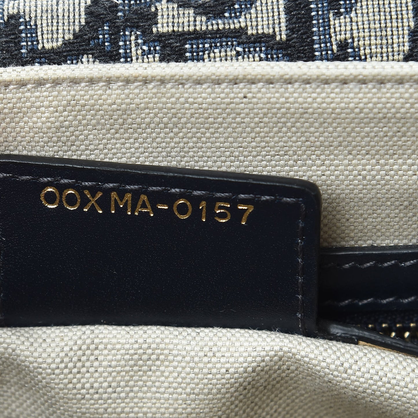 Oblique Flap Bag Navy Blue