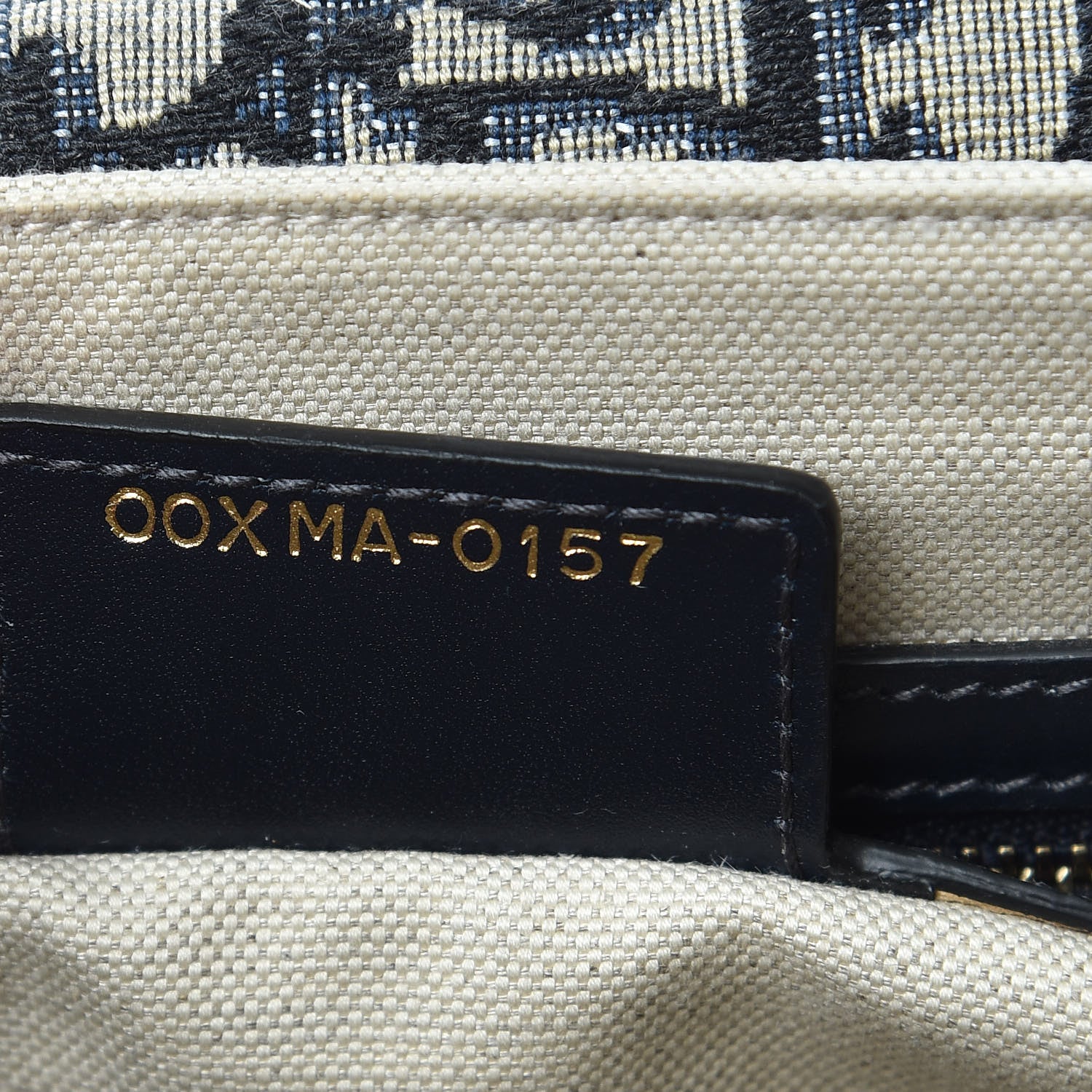 Christian Dior Oblique Flap Bag Navy Blue 7 of 10