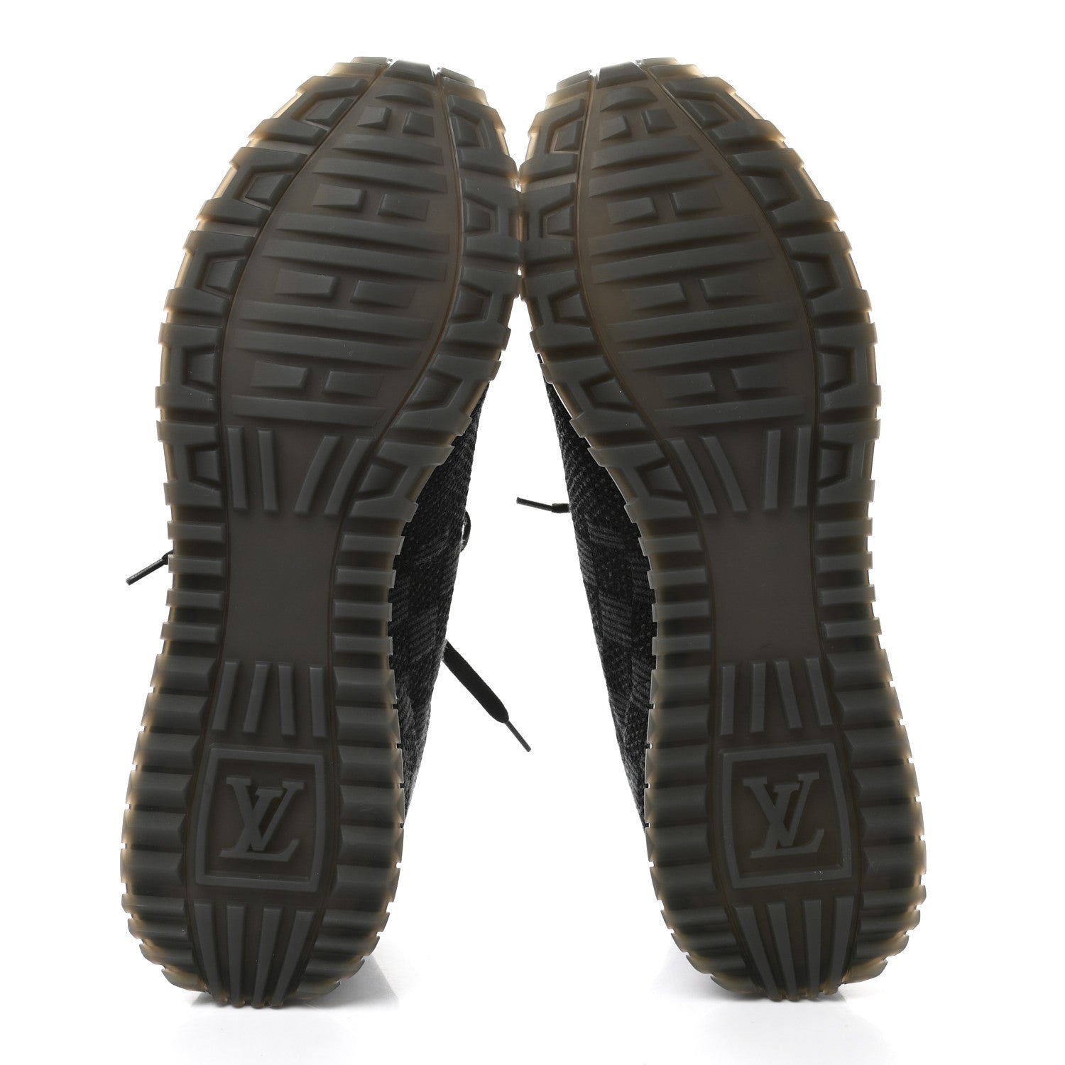 Louis Vuitton Calfskin Damier Run Away Sneakers 9.5 Graphite 5 of 8