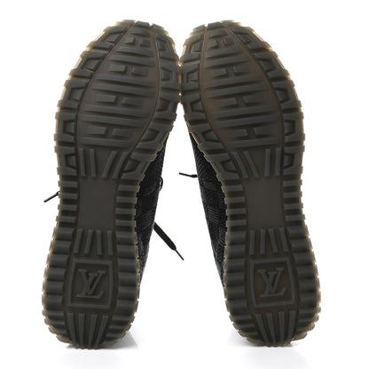 Louis Vuitton Calfskin Damier Run Away Sneakers 9.5 Graphite 5 of 8
