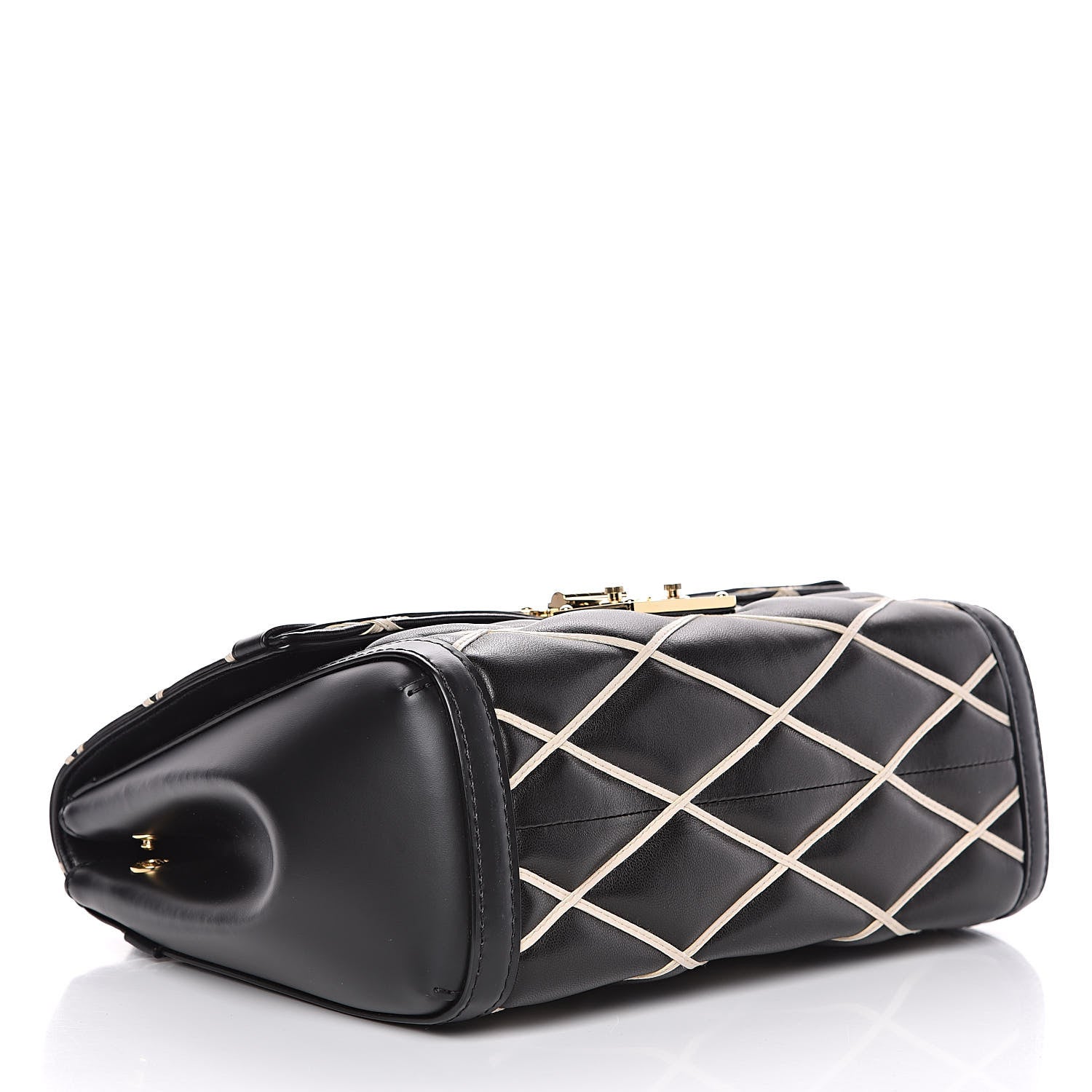 Louis Vuitton Lambskin Malletage Pochette Flap Black 4 of 11