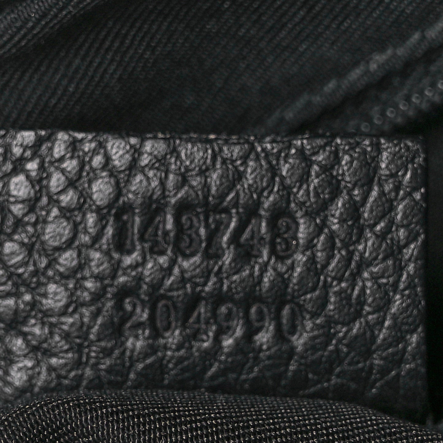 Nylon Monogram Shoulder Bag Black