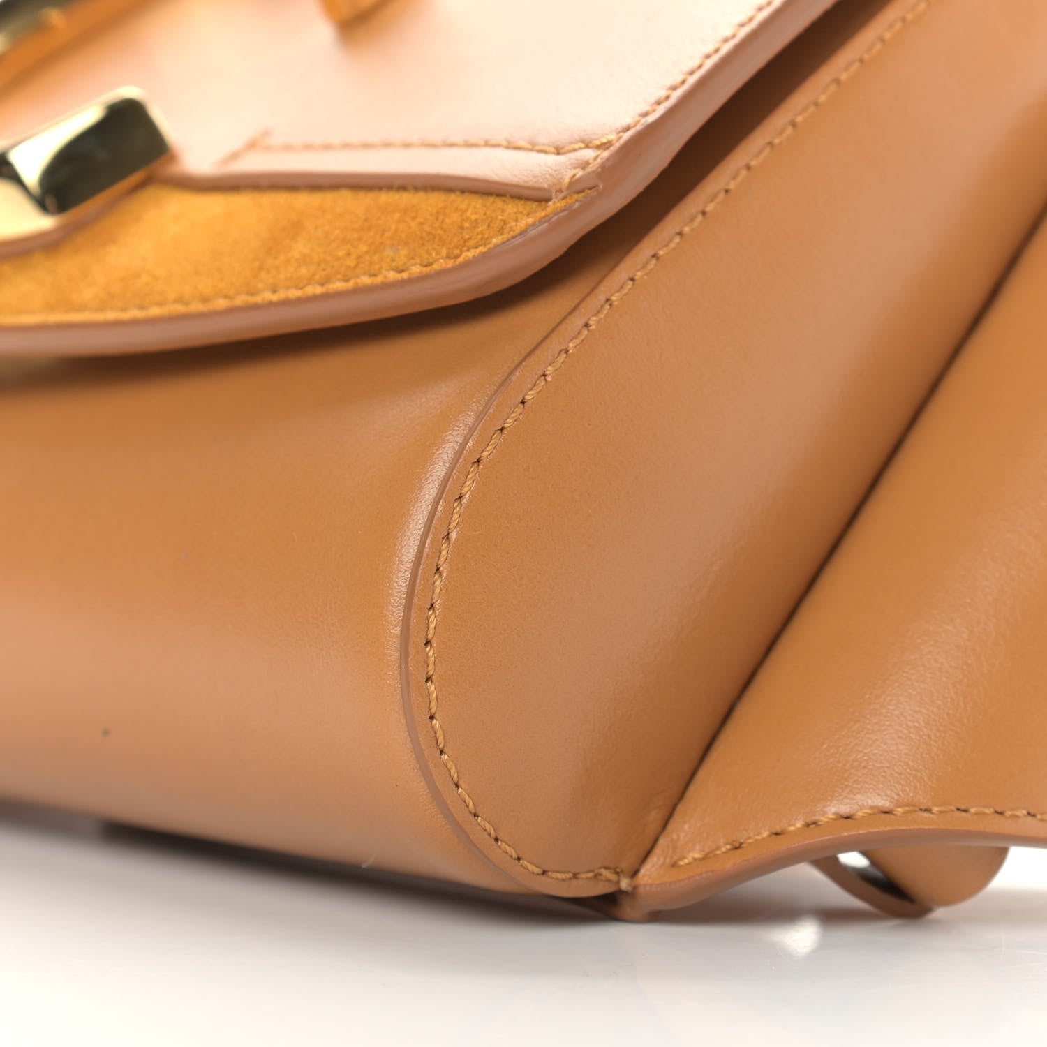 Chloe Calfskin Suede C Belt Bag Tan 8 of 9