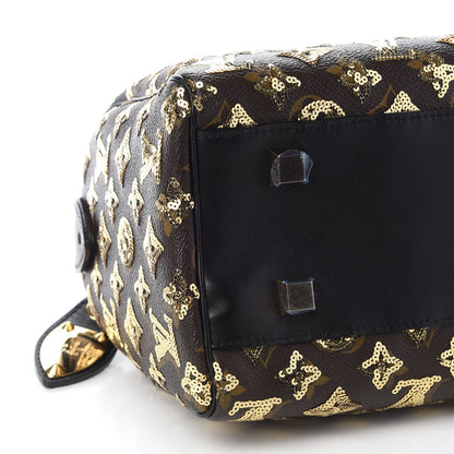 Louis Vuitton Monogram Sequins Eclipse Speedy 28 Gold 5 of 9