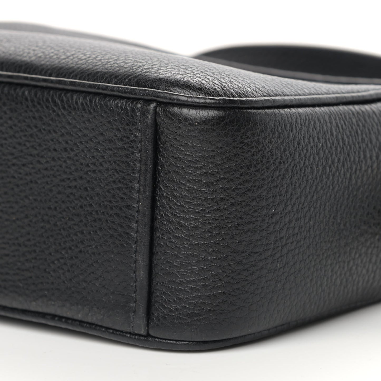 Vitello Daino Mini Camera Crossbody Black