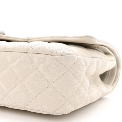 Chanel Washed Caviar Quilted 2.55 Reissue 225 Bijoux Chain Flap White 10 of 12