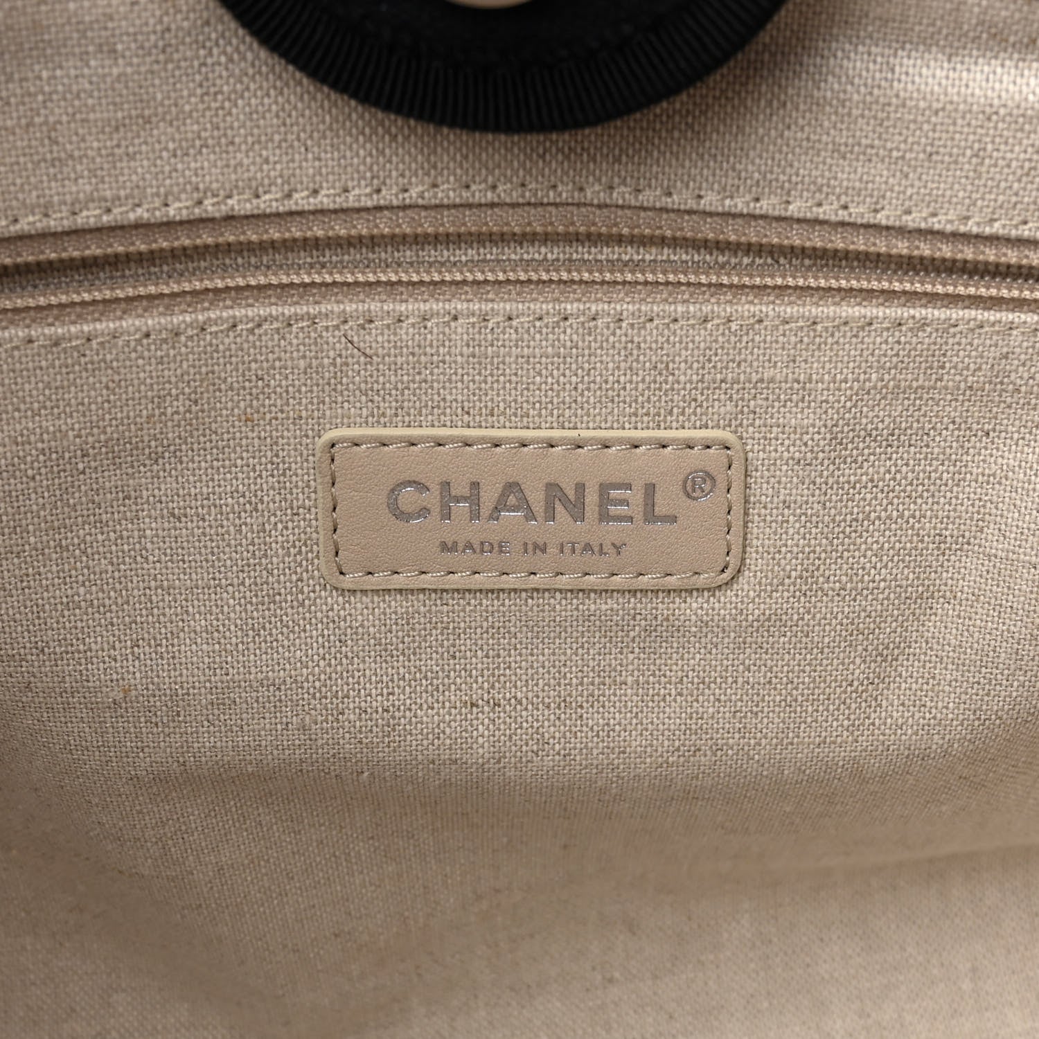 Chanel Mixed Fibers Small Deauville Tote Black 6 of 11
