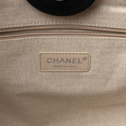 Chanel Mixed Fibers Small Deauville Tote Black 6 of 11