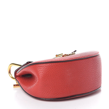 Chloe Grained Lambskin Nano Drew Shoulder Bag Intense Red 4 of 8