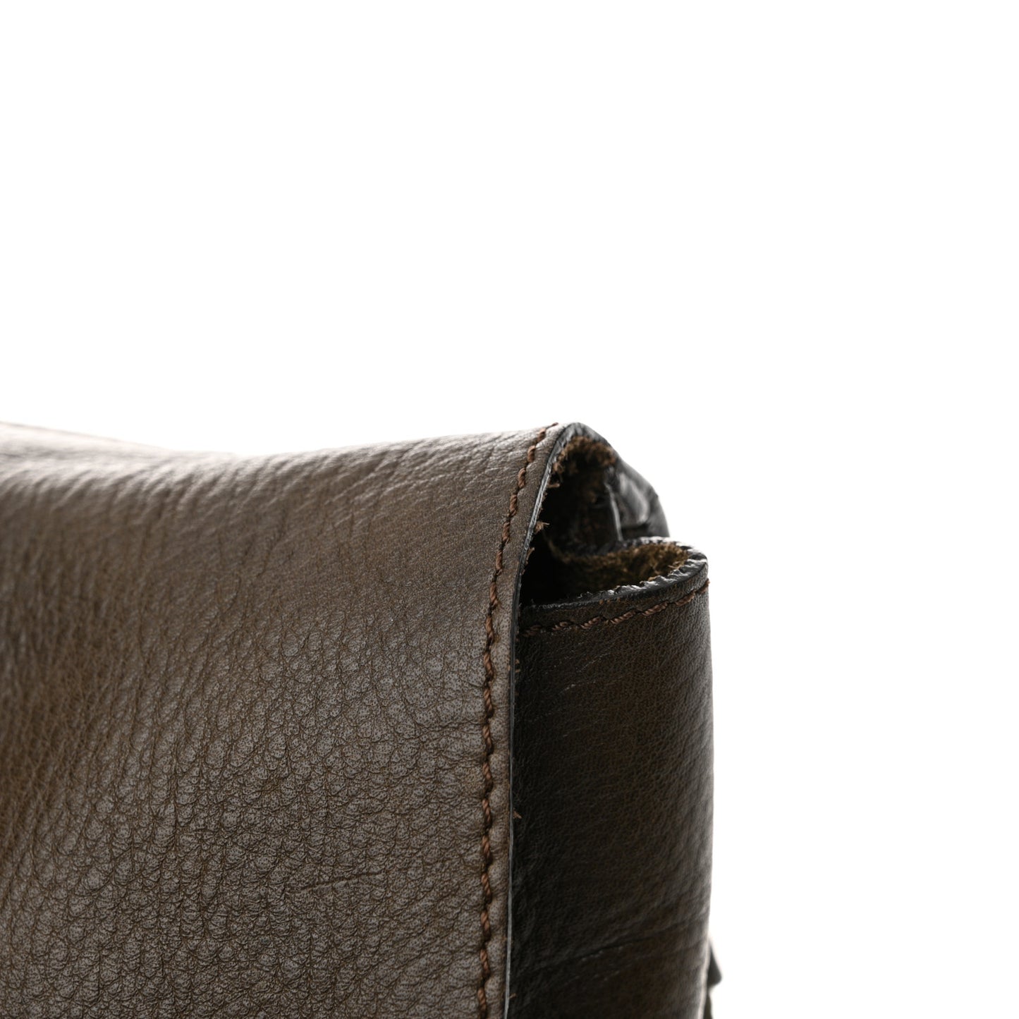 Natural Grain Calfskin Antony Messenger Crossbody Green