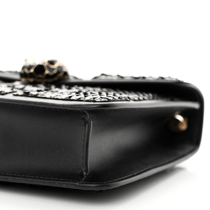 Bulgari Calfskin Snakeskin Serpenti Forever Crossbody Bag Black 12 of 12