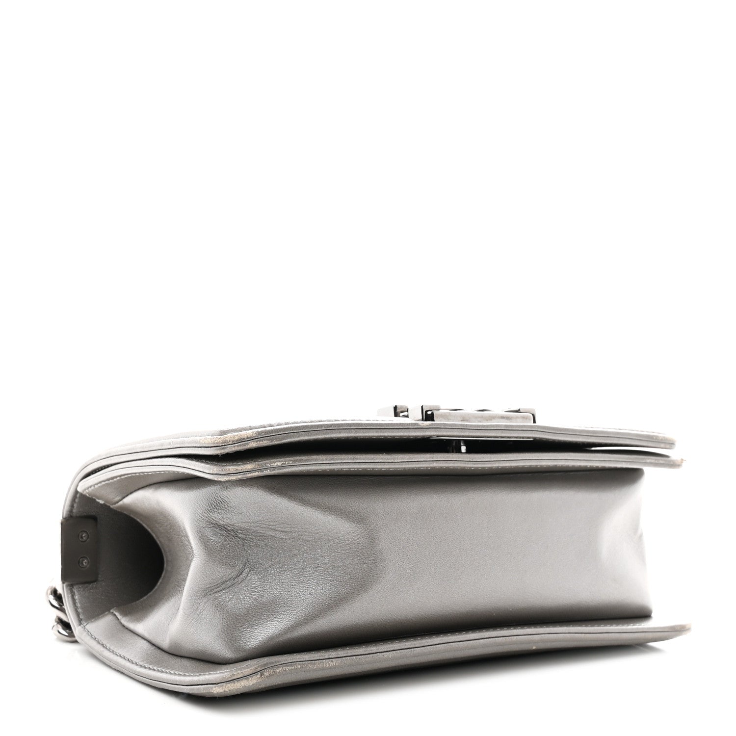 Chanel Galuchat Stingray Small Boy Flap Silver 4 of 16