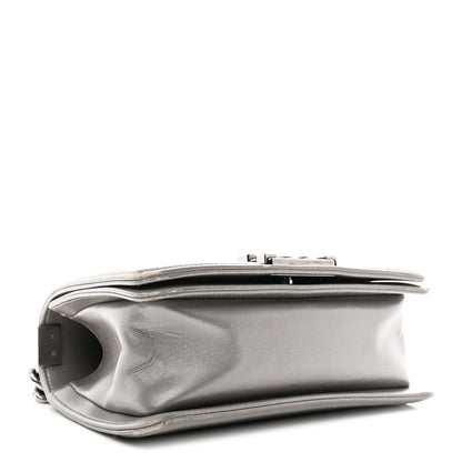 Chanel Galuchat Stingray Small Boy Flap Silver 4 of 16