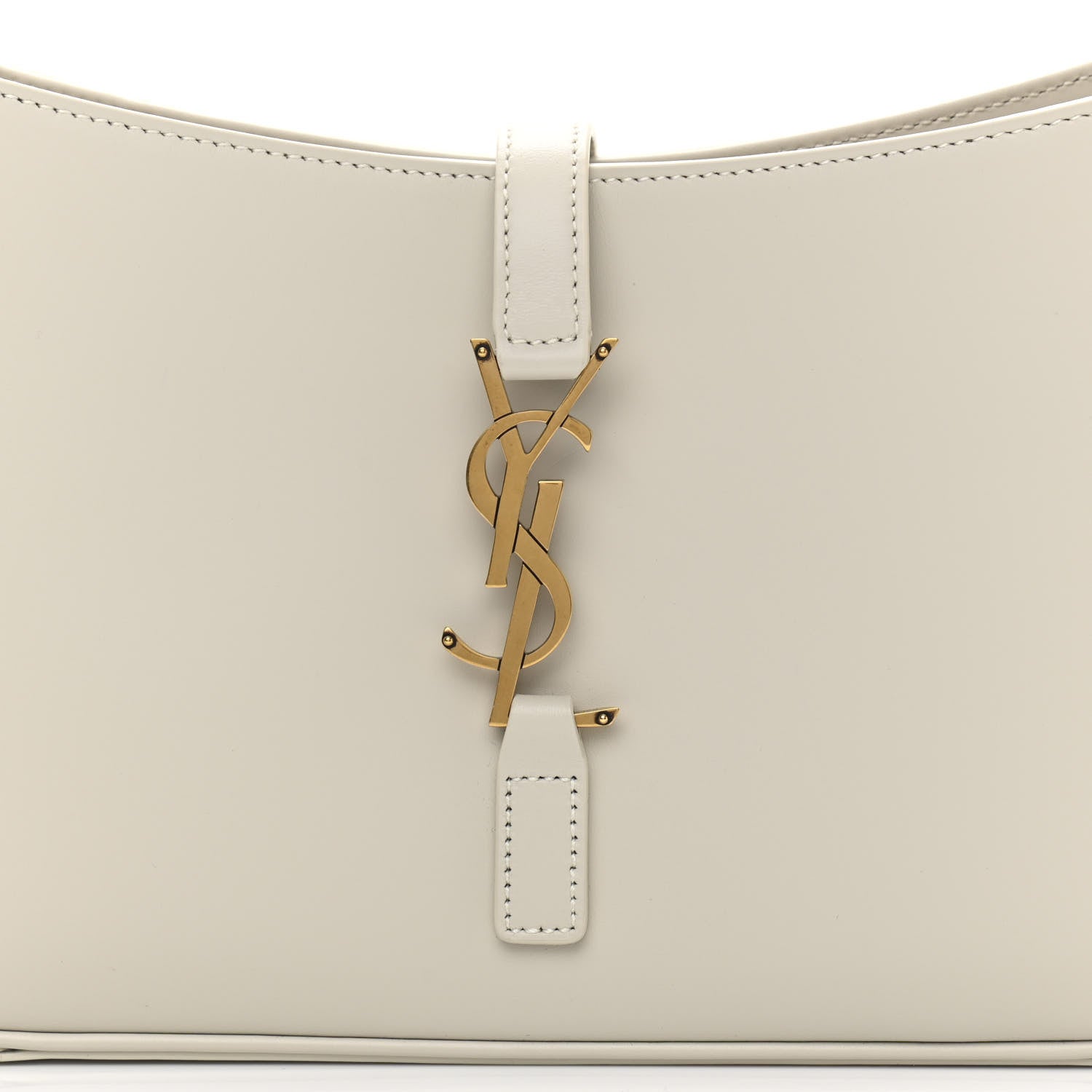 Saint Laurent Smooth Calfskin Le 5 A 7 Hobo Blanc Vintage 8 of 14