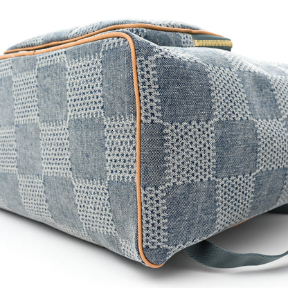 Louis Vuitton Damier Denim 3D Montsouris Backpack Bleu 9 of 9