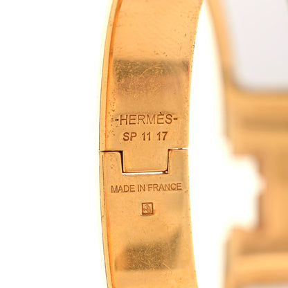 Hermes Enamel Narrow Clic Clac H Bracelet PM White 2 of 3