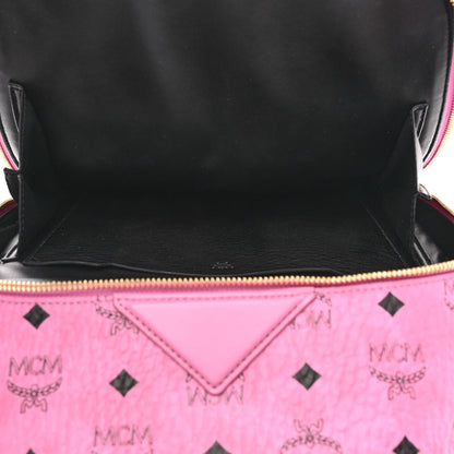 MCM Visetos Medium Duke Backpack Pink 4 of 10