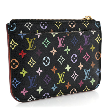 Louis Vuitton Monogram Multicolor Key Pouch Black Grenade 3 of 11