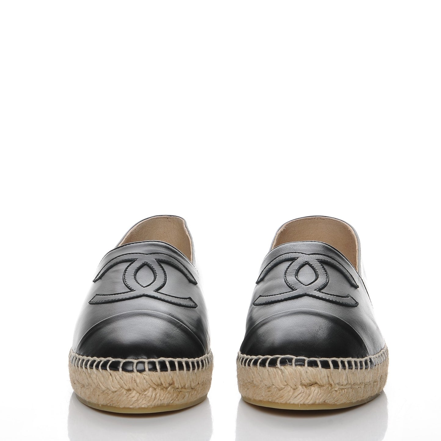 Lambskin CC Espadrilles 41 Black
