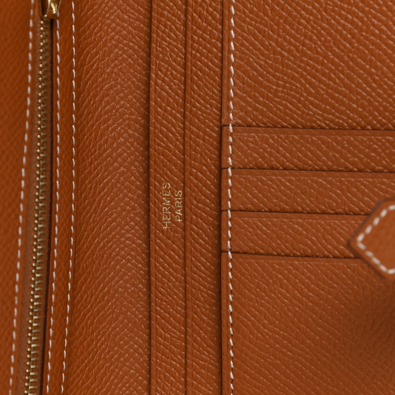 Hermes Epsom Bearn Compact Wallet Gold 8 of 10