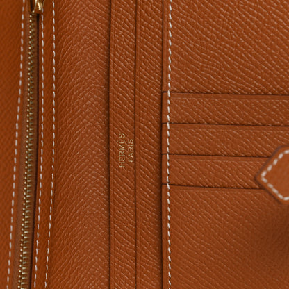 Hermes Epsom Bearn Compact Wallet Gold 8 of 10