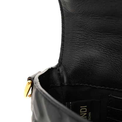 Fendi Nappa FF 1974 Embossed Mini Baguette Black 12 of 13
