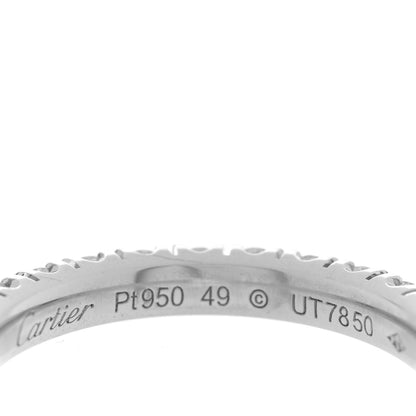 Cartier Platinum Diamond 2.6mm Etincelle de Cartier Wedding Band Ring 49 4.75 4 of 4