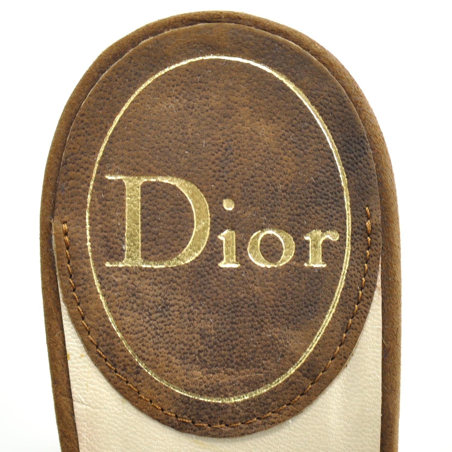 Christian Dior Denim Lock and Key Slides 37 5 of 7