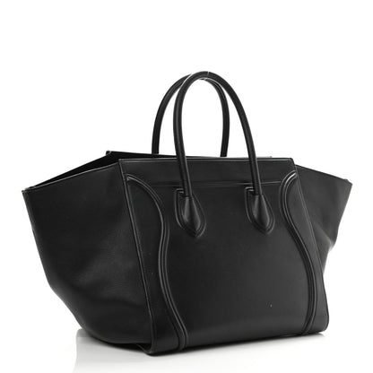 Celine Smooth Calfskin Medium Phantom Luggage Black 3 of 11